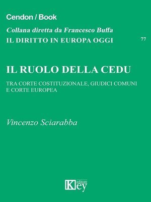 cover image of Il ruolo della cedu